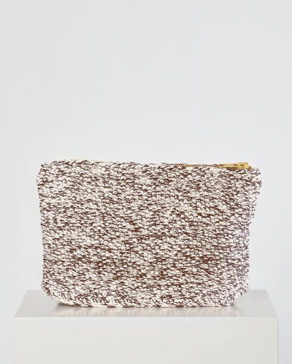 GAI+LISVA Veski Stine Alpaca Purse Ecru/Brown
