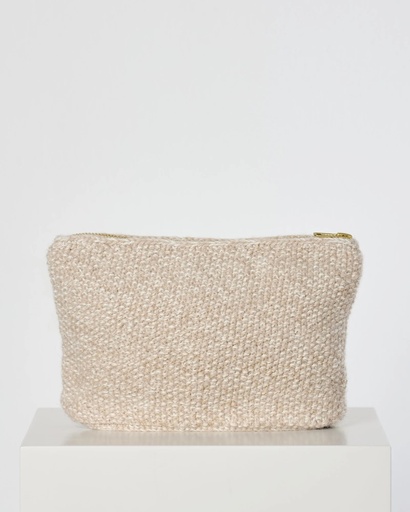 GAI+LISVA Veski Stine Alpaca Purse Dust Poweder/Ecru