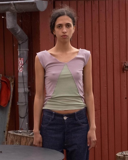 Baserange Toppur Phy Tank Verbe Purple/Green