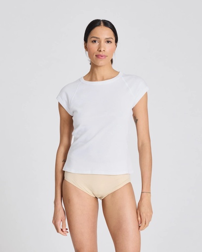 GAI+LISVA Bolur Malou S/S Cotton Rib Tee White