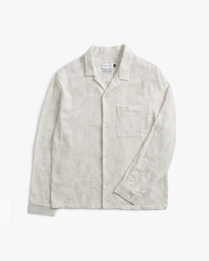 Rotholz Skyrta Leisure Shirt Floral White