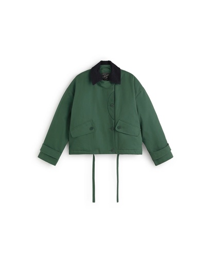 Thinking Mu Jakki Norma Jacket Dark Green & Navy
