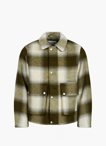 Thinking Mu Jakki Callum Jacket Green Checks