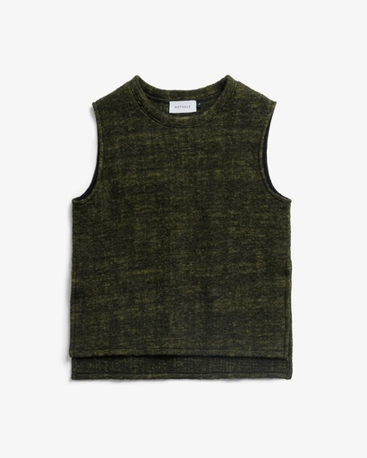 Rotholz Vesti Oversized Vest Speckled Green