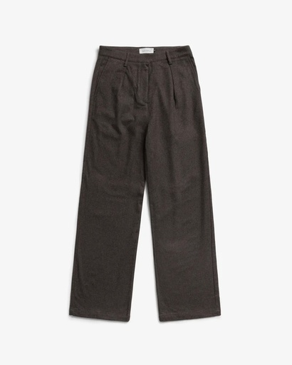 Rotholz Buxur Flannel Pantalone Black Brown