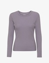 COLORFUL STANDARD - WOMEN ORGANIC RIB LS T-SHIRT - Purple Haze