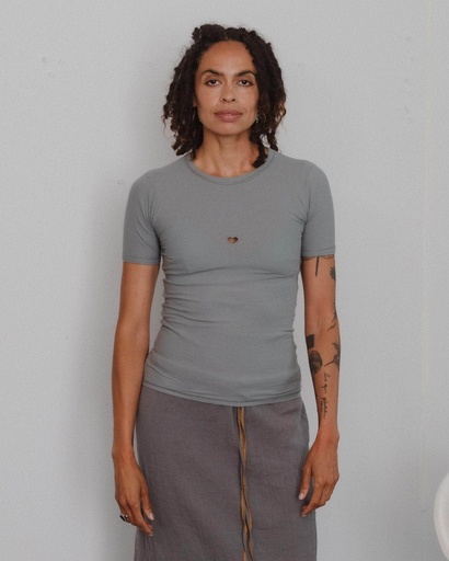 Baserange Toppur Heart Tee shirt Bow blue