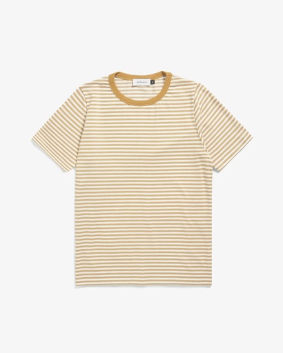 Rotholz Bolur Striped T-shirt Caramel/White