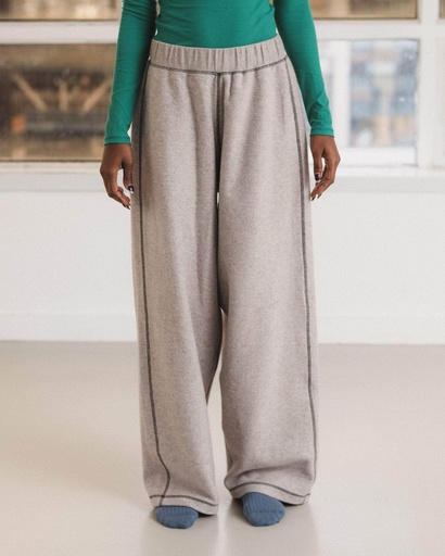 Baserange buxur Fold Sweatpants Grey Melange